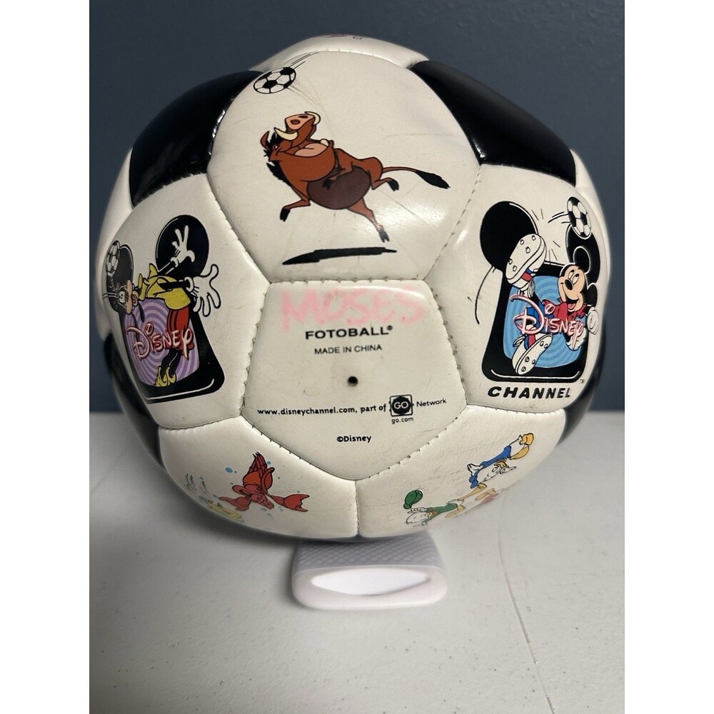 Vintage Authentic Disney Channel Soccer Ball with different Disney Characters